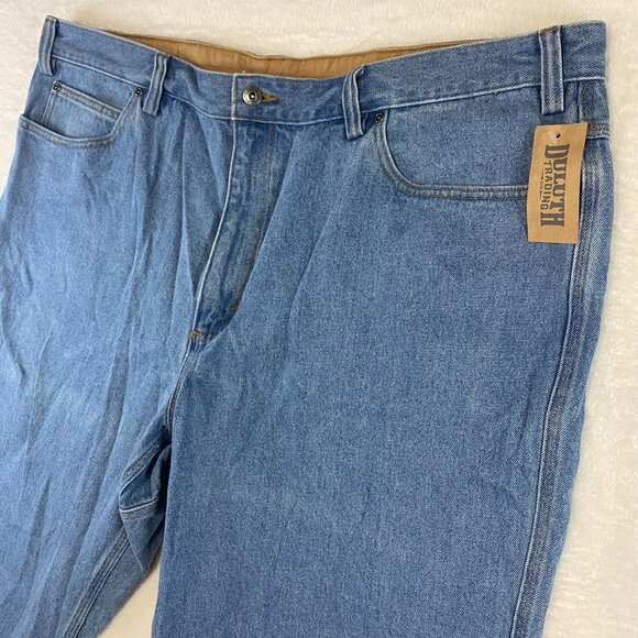 NWT Duluth Trading Co 44x30 Men's Ballroom Relaxed Fit Light Blue Jeans 86069 - Picture 2 of 10